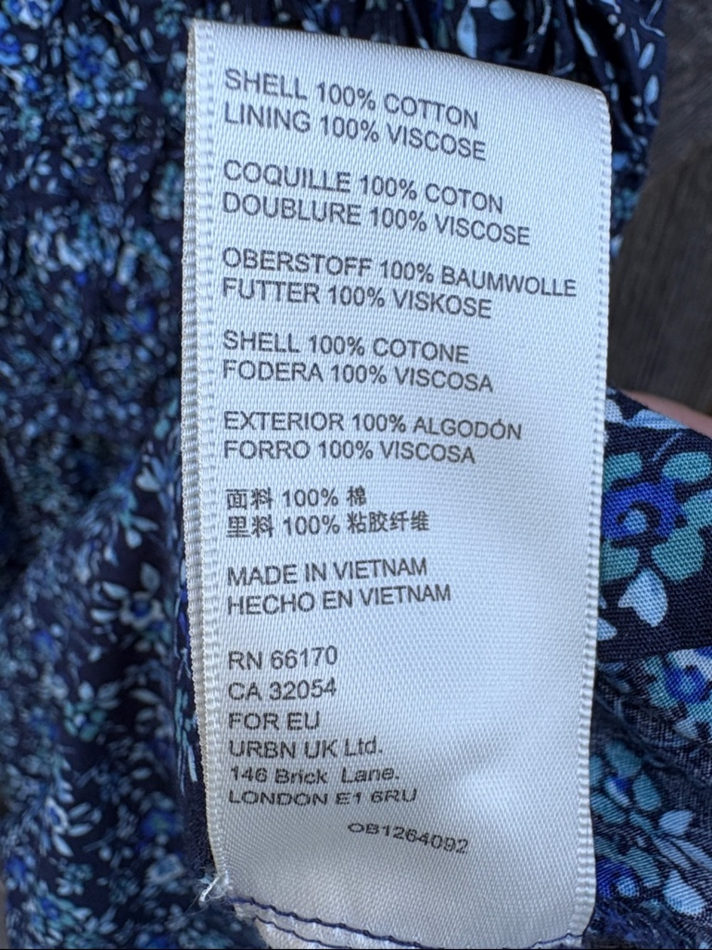 NWT Free People Petunia Mini Dress Blue Floral Size Medium Retail $128.00 - Picture 8 of 13